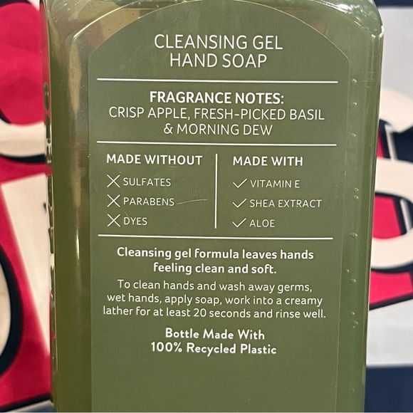 2x Basil Leaf & Apple Bath & Body Works cleansing gel hand soaps 8oz each NEW - Picture 4 of 8